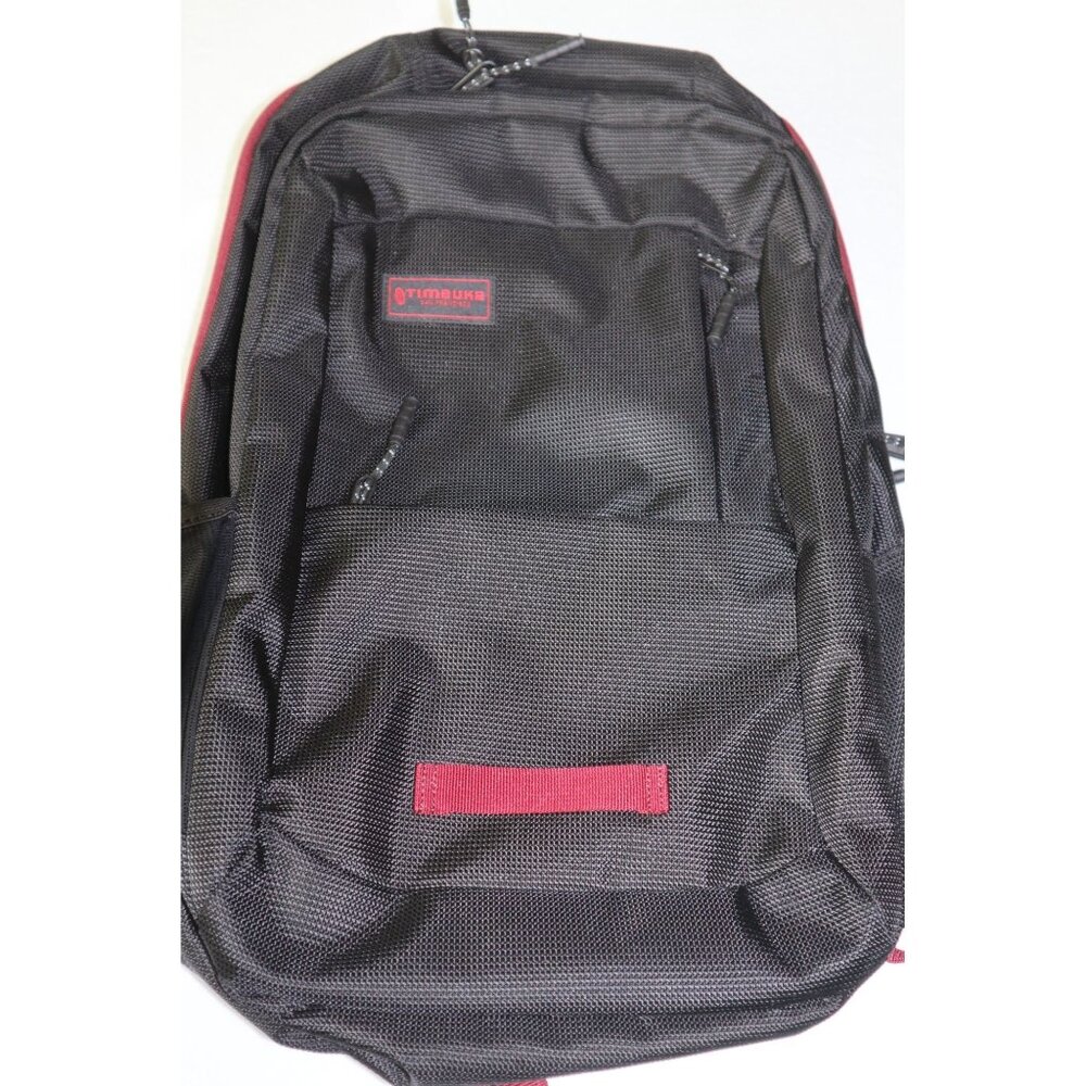 Timbuk2 Parkside Laptop Backpack Black Red Diablo 15" Padded Computer Sleeve